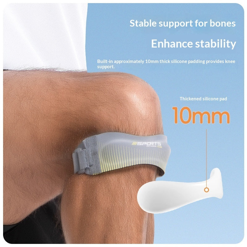 Sports Thickened Patella Strap Shock-absorbing Compression Knee Brace - Glowify