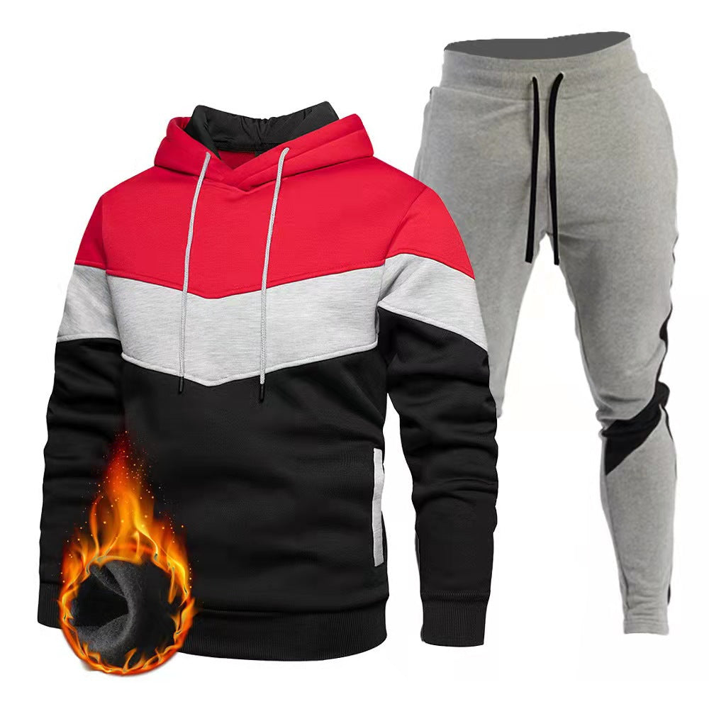 Hooded Sportswear Set - Casual Two-Piece Hoodie & Jogger Suit - Glowify