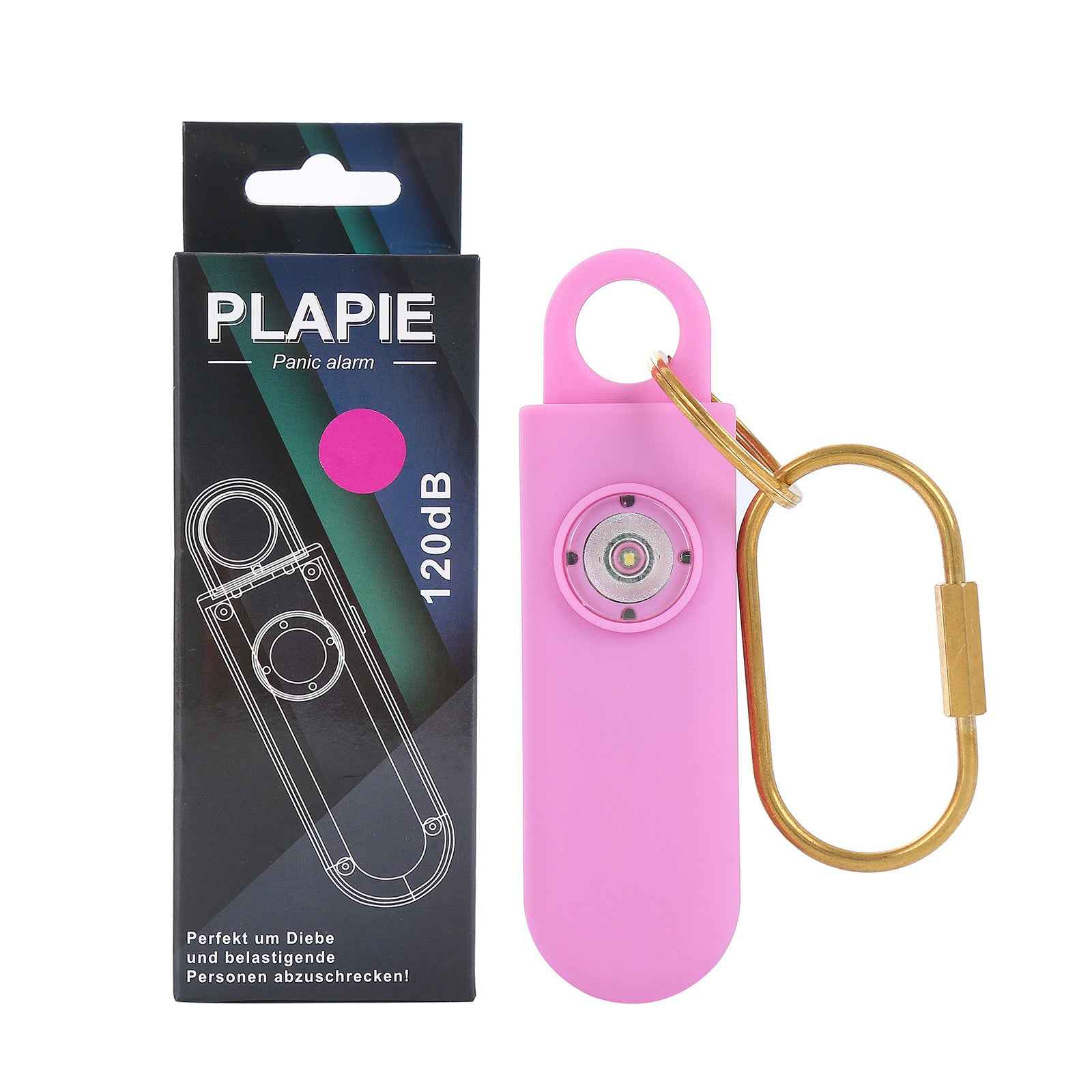 Personal Portable Anti-Lost Safety Alarm – 120dB Wolf Guard Alarm with Flash Light (Keychain & Bag Use) - Glowify