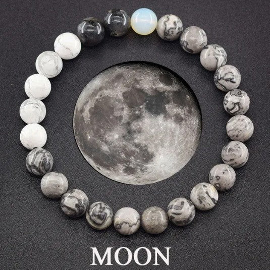 Universe Energy Couples Bracelet – Matte Stone Bead Bracelet for Balance, Connection & Style (Unisex) - Glowify