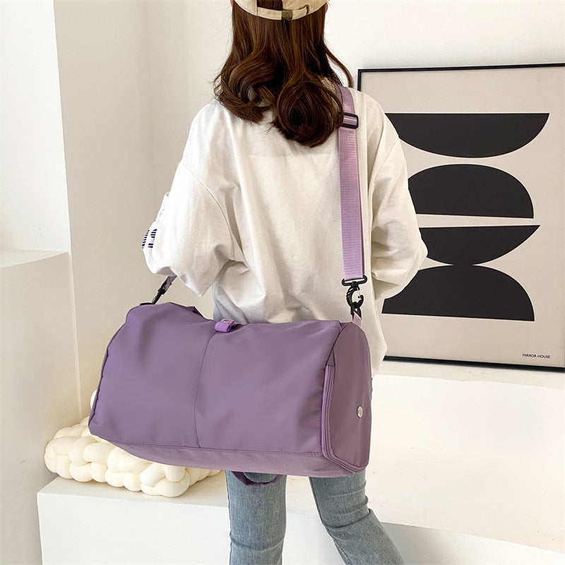 Women’s Large Capacity Yoga & Gym Bag – Dry/Wet Separation Sports Travel Tote with Mat Holder - Glowify