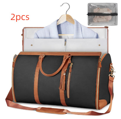 Large Capacity Women’s Travel Duffle Bag – Waterproof Folding Suit & Clothes Tote with Dry/Wet Separation - Glowify