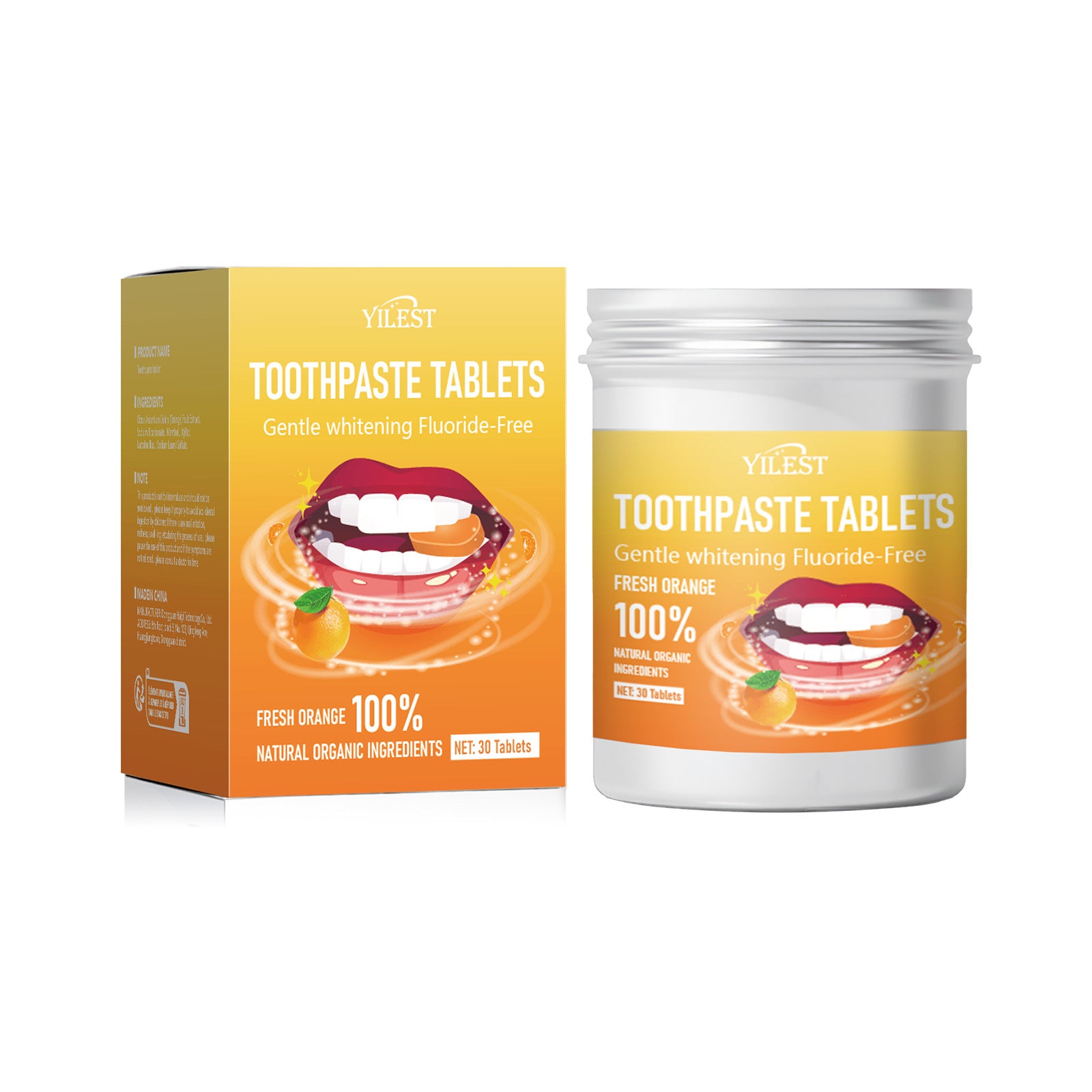 Solid Toothpaste Tablets - 60 Eco-Friendly, Portable Dental Gems for Fresh Breath Anytime! - Glowify