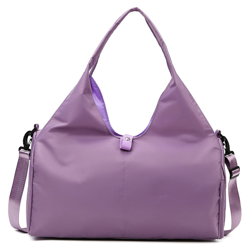 Women’s Large Capacity Yoga & Gym Bag – Dry/Wet Separation Sports Travel Tote with Mat Holder - Glowify