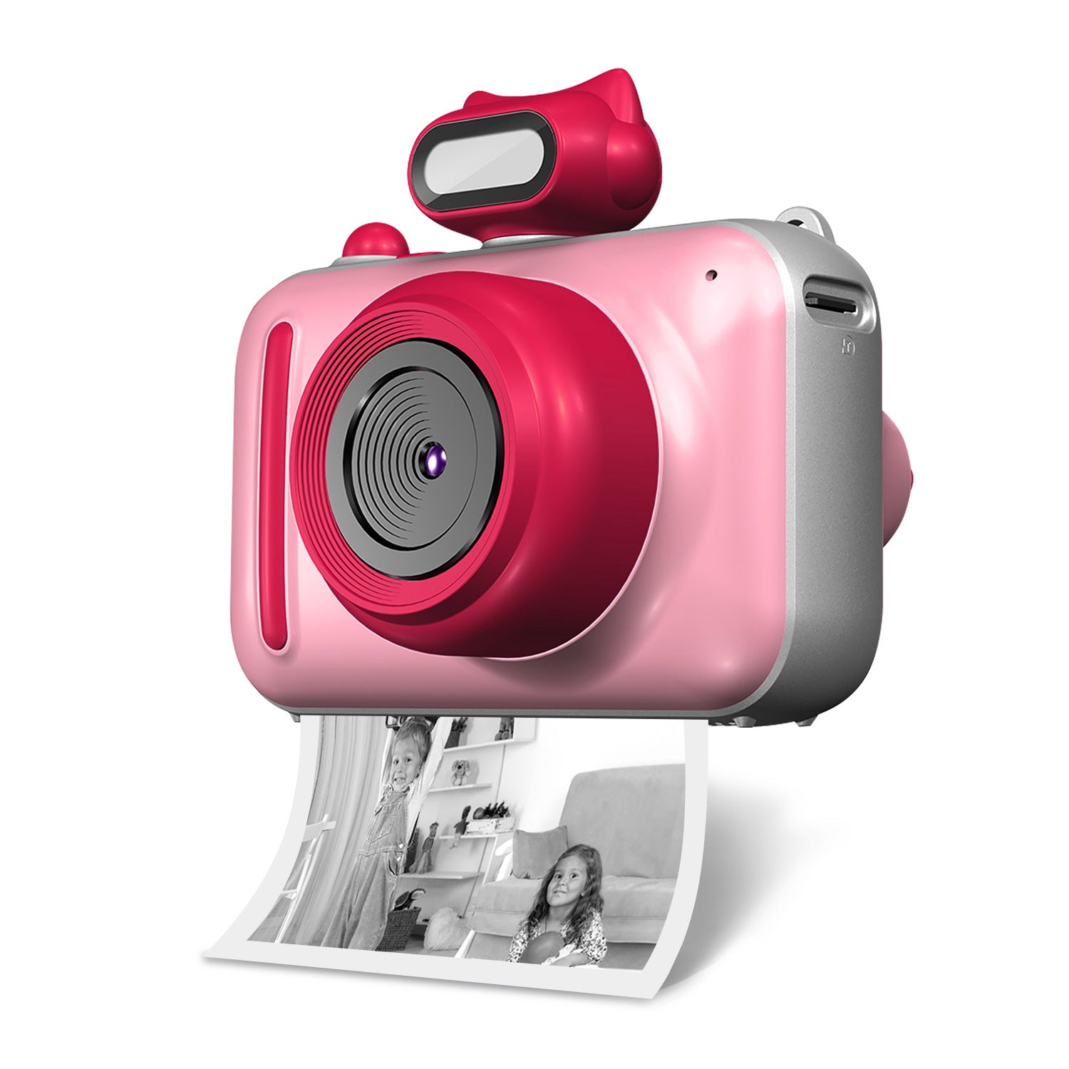 Kids Digital Camera with Photo & Video – Colorful Cartoon Children Camera (HD Screen, Printing Supported) - Glowify