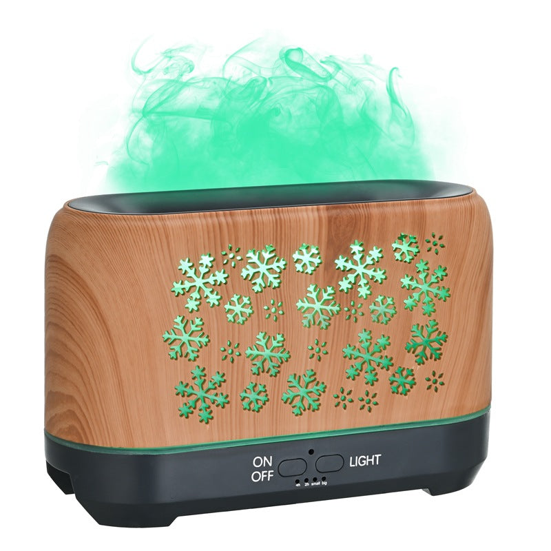 Christmas Snowflake Humidifier – Colorful Aroma Diffuser