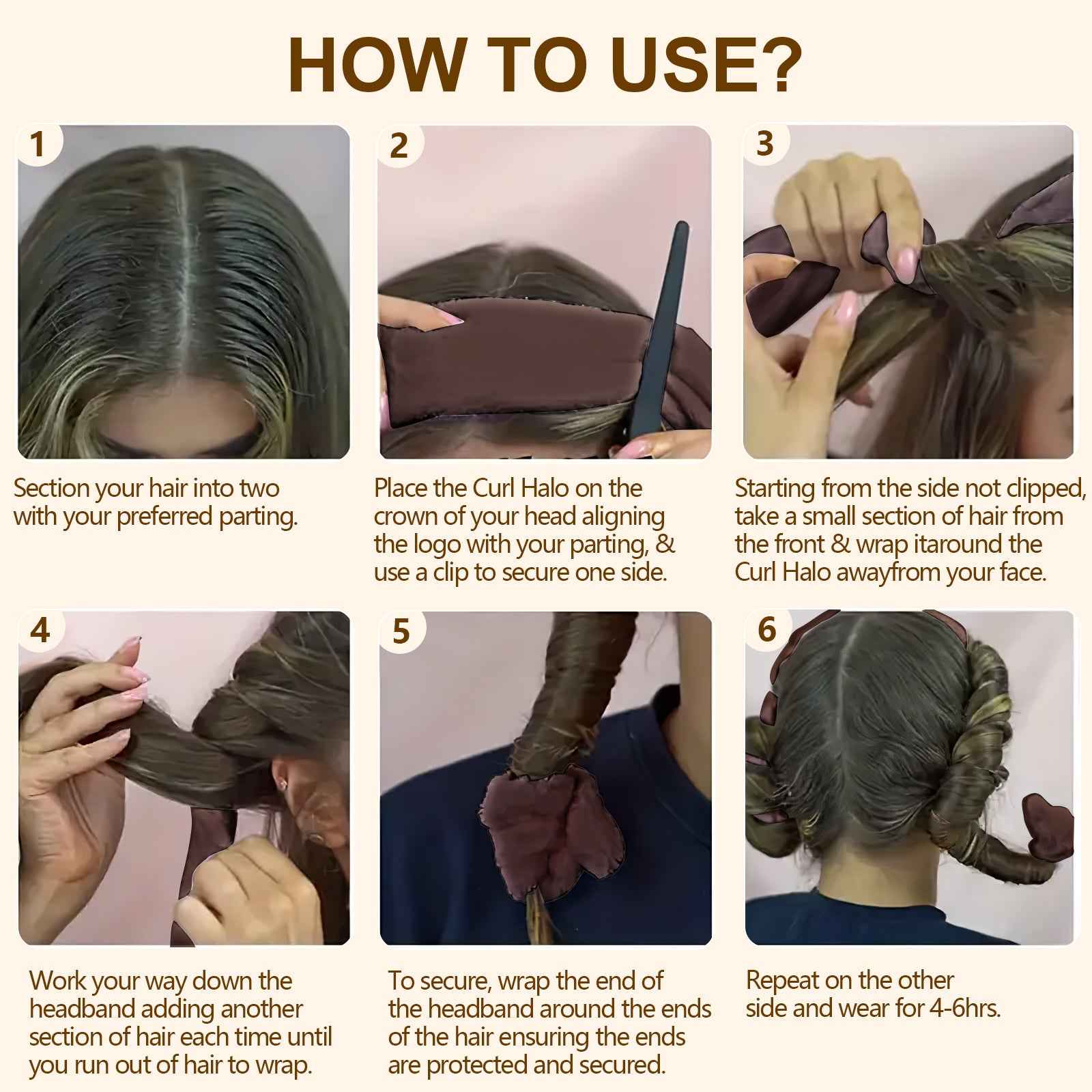 Satin Heatless Hair Curler – Overnight Soft Waves & Natural Curls (No Heat) - Glowify