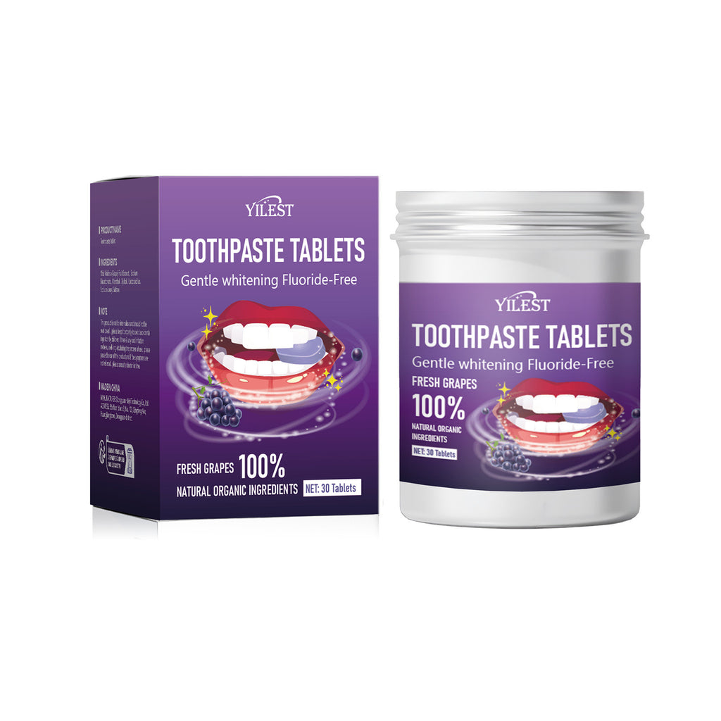 Solid Toothpaste Tablets - 60 Eco-Friendly, Portable Dental Gems for Fresh Breath Anytime! - Glowify