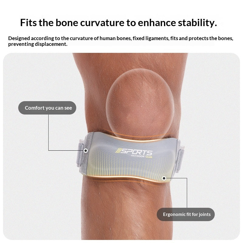 Sports Thickened Patella Strap Shock-absorbing Compression Knee Brace - Glowify