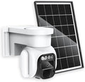 4G LTE Solar Security Camera Outdoor – No Wi-Fi Needed, 2K Color Night Vision, 360° View, PIR Motion, Two-Way Audio (SIM & SD Included)