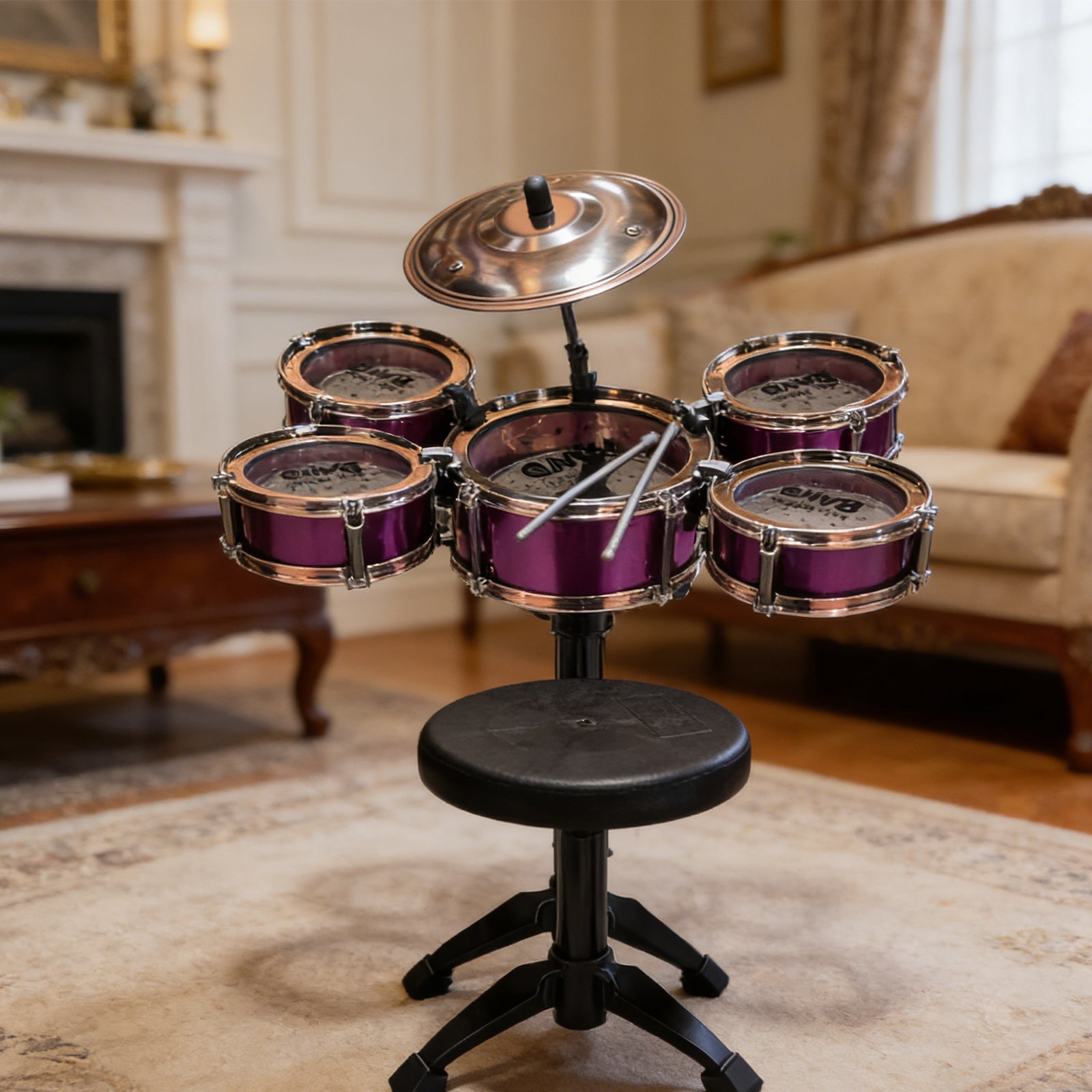 Jazz Drum Toy 5612 – Musical Drum Set Toy for Kids | Early Education Rhythm Instrument - Glowify