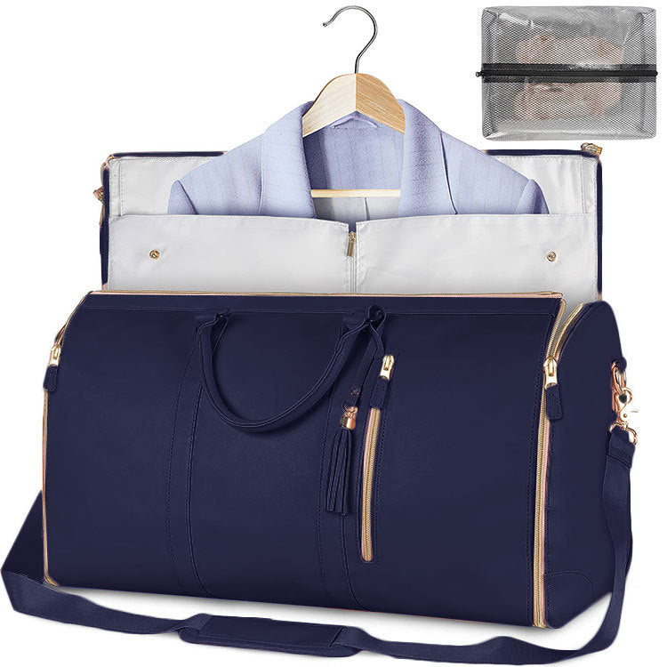 Large Capacity Women’s Travel Duffle Bag – Waterproof Folding Suit & Clothes Tote with Dry/Wet Separation - Glowify