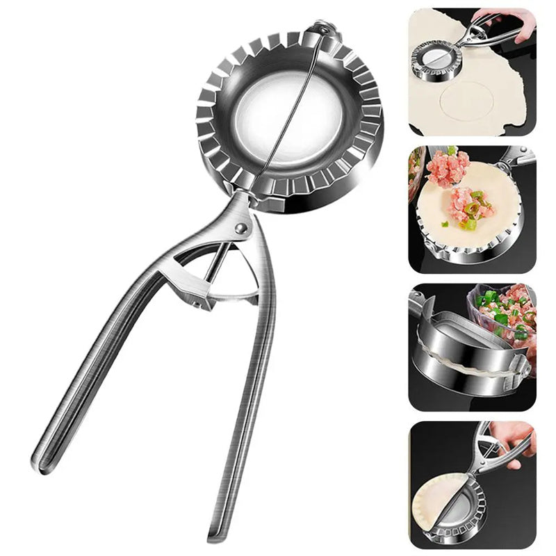 Stainless Steel Dumpling Maker Press – Perfectly Sealed Dumplings in Seconds | Easy Homemade Dumplings, Pierogi & Empanadas Tool - Glowify