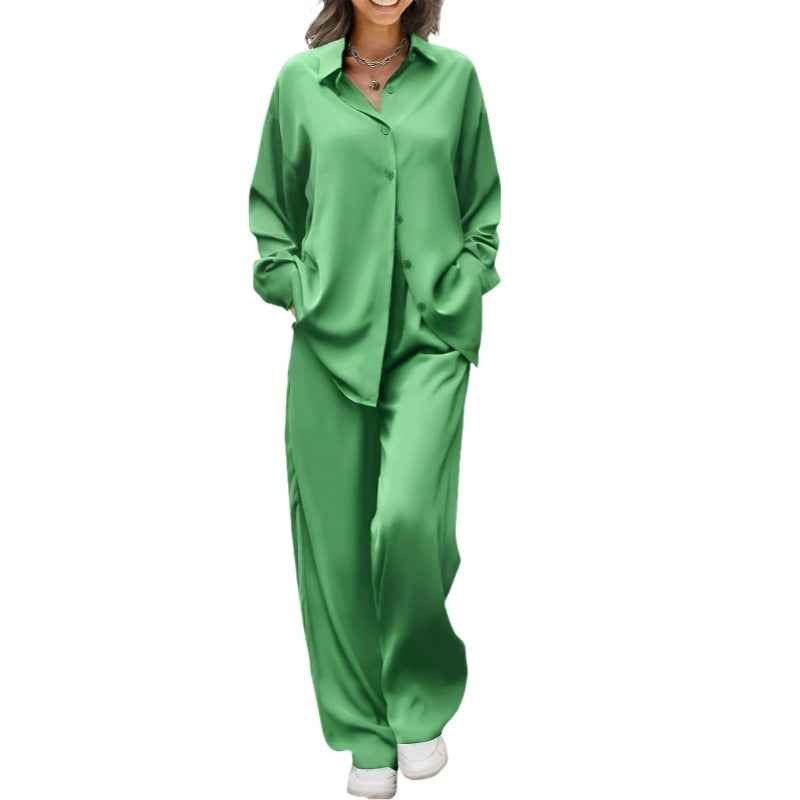 Women’s Casual Long Suit Set – Minimalist Elegant Commuter Two-Piece Outfit - Glowify
