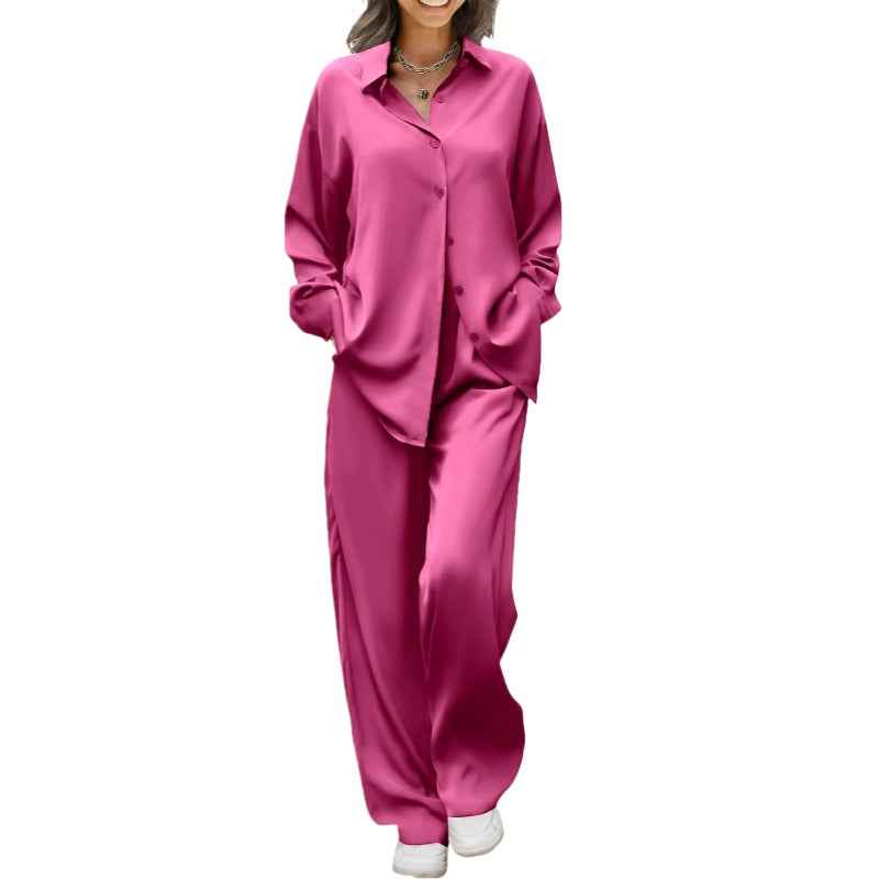 Women’s Casual Long Suit Set – Minimalist Elegant Commuter Two-Piece Outfit - Glowify