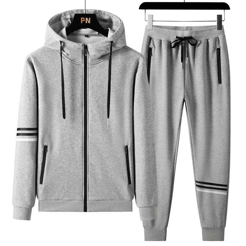 Men’s Cotton Hooded Tracksuit Set for Sports & Casual Wear – Comfortable Hoodie and Jogger Pants - Glowify