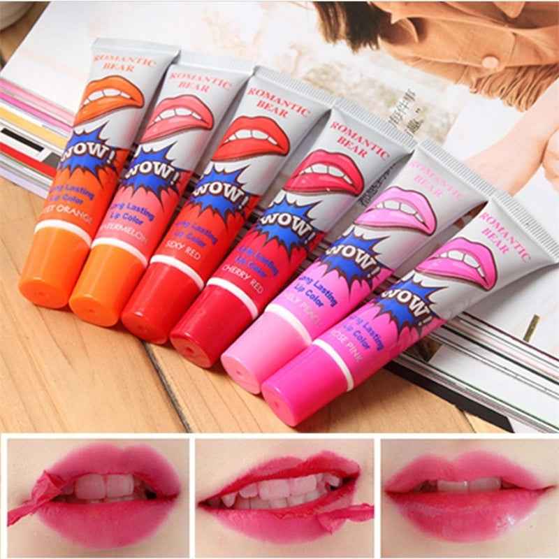 Peel-Off Liquid Lipstick Mask – Waterproof, Long-Lasting Lip Tint (6 Colors) - Glowify