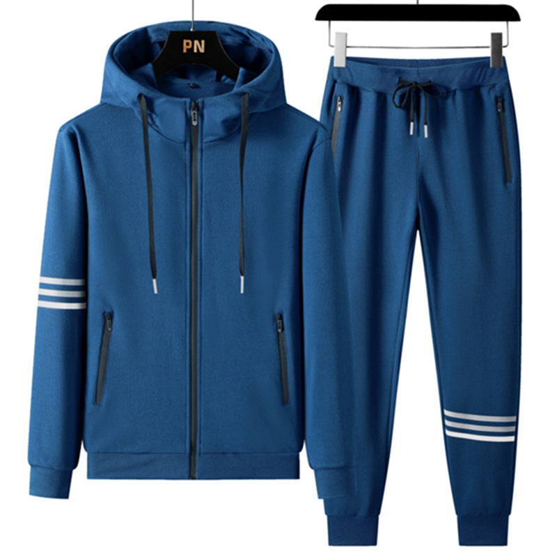 Men’s Cotton Hooded Tracksuit Set for Sports & Casual Wear – Comfortable Hoodie and Jogger Pants - Glowify