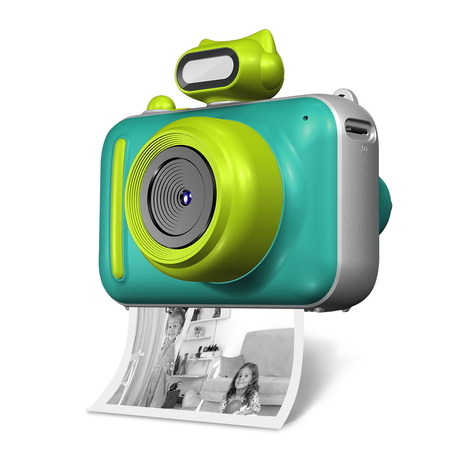 Kids Digital Camera with Photo & Video – Colorful Cartoon Children Camera (HD Screen, Printing Supported) - Glowify