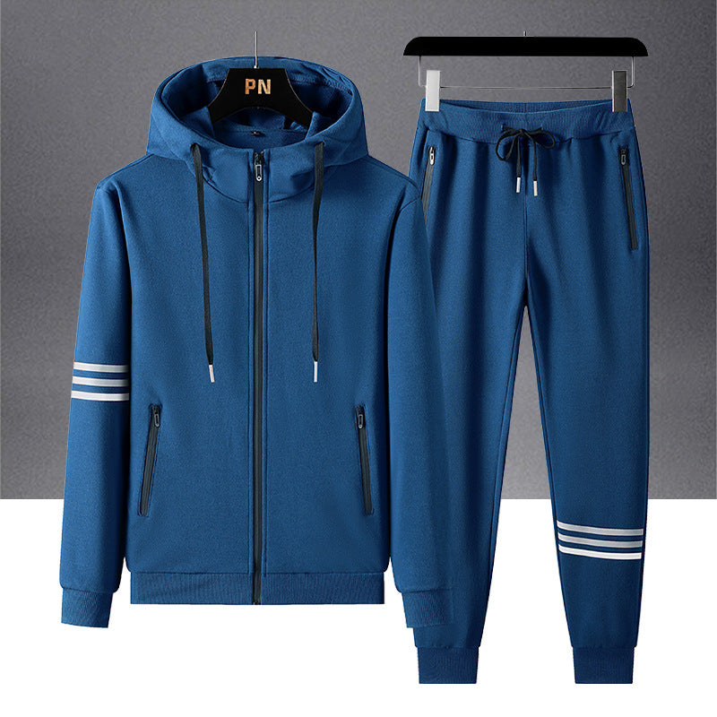 Men’s Cotton Hooded Tracksuit Set for Sports & Casual Wear – Comfortable Hoodie and Jogger Pants - Glowify