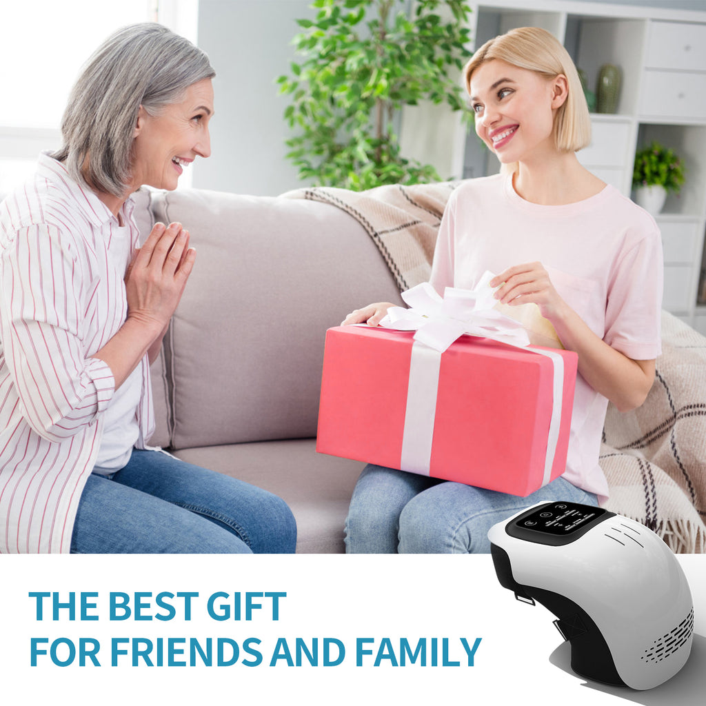 Electric Intelligent Knee Massager with Infrared Heat & Vibration – Rechargeable Home Pain Relief & Deep Kneading Therapy Device - Glowify