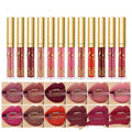 12-Color Matte Lip Gloss Set – Long-Lasting, Lightweight Finish - Glowify
